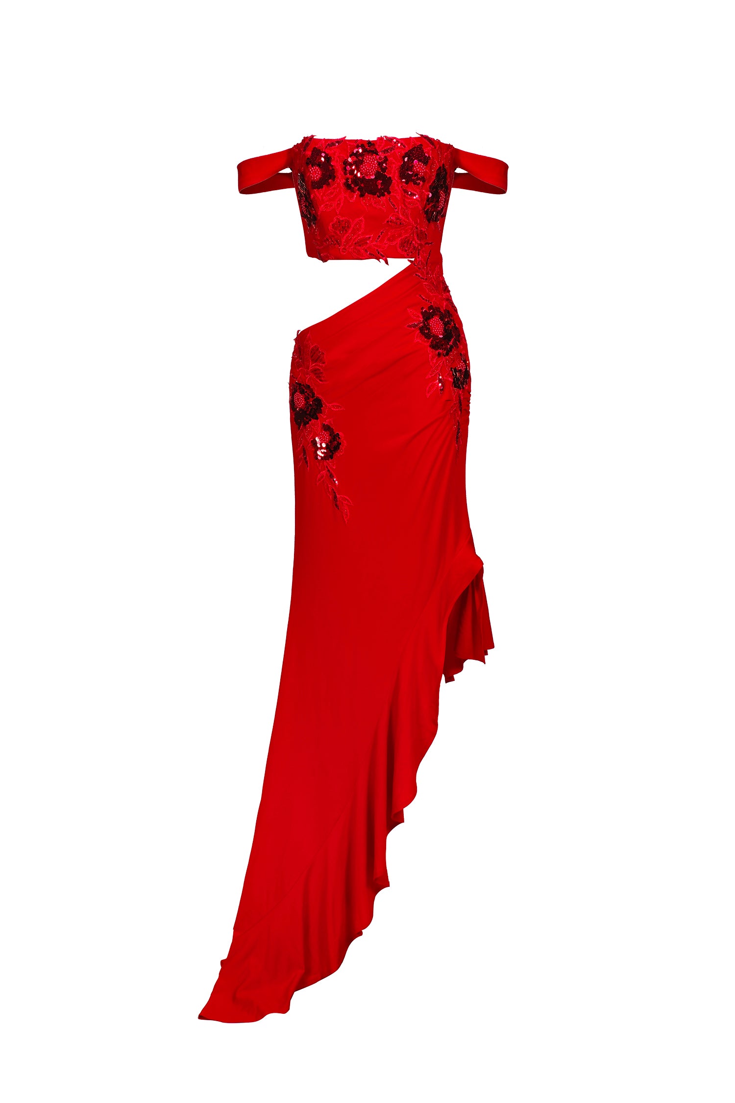 Valema Lace Flower Maxi Dress