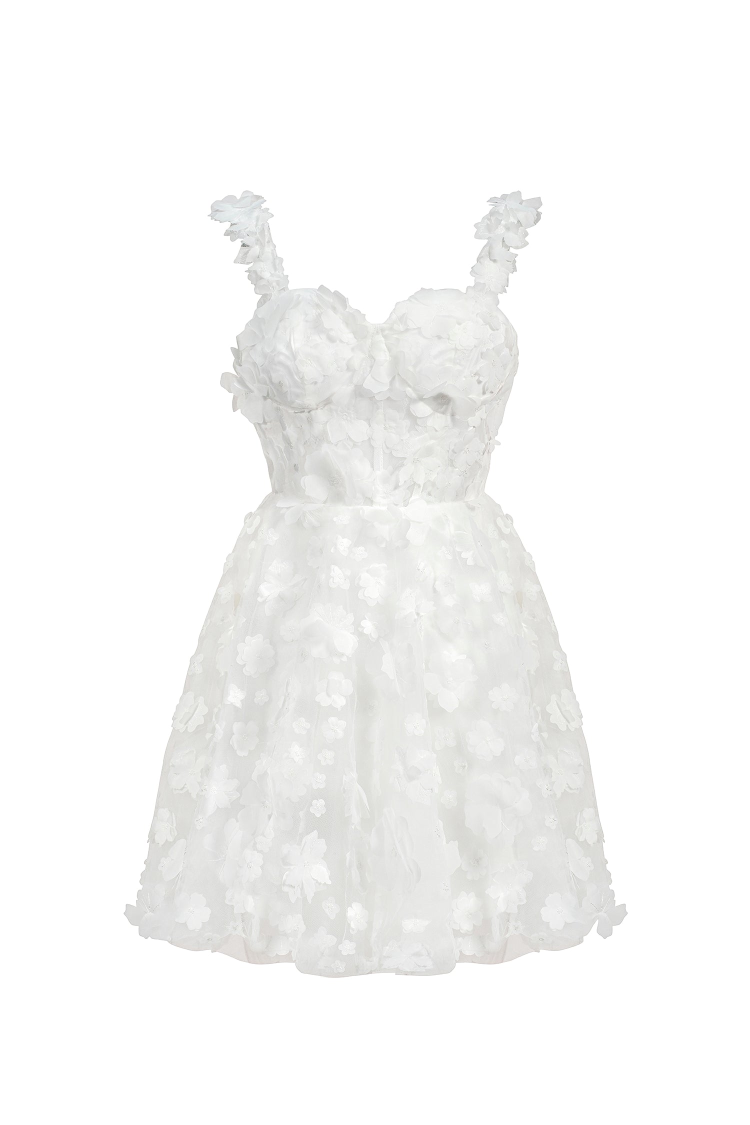 Lali Sleeveless Flowers Mini Dress