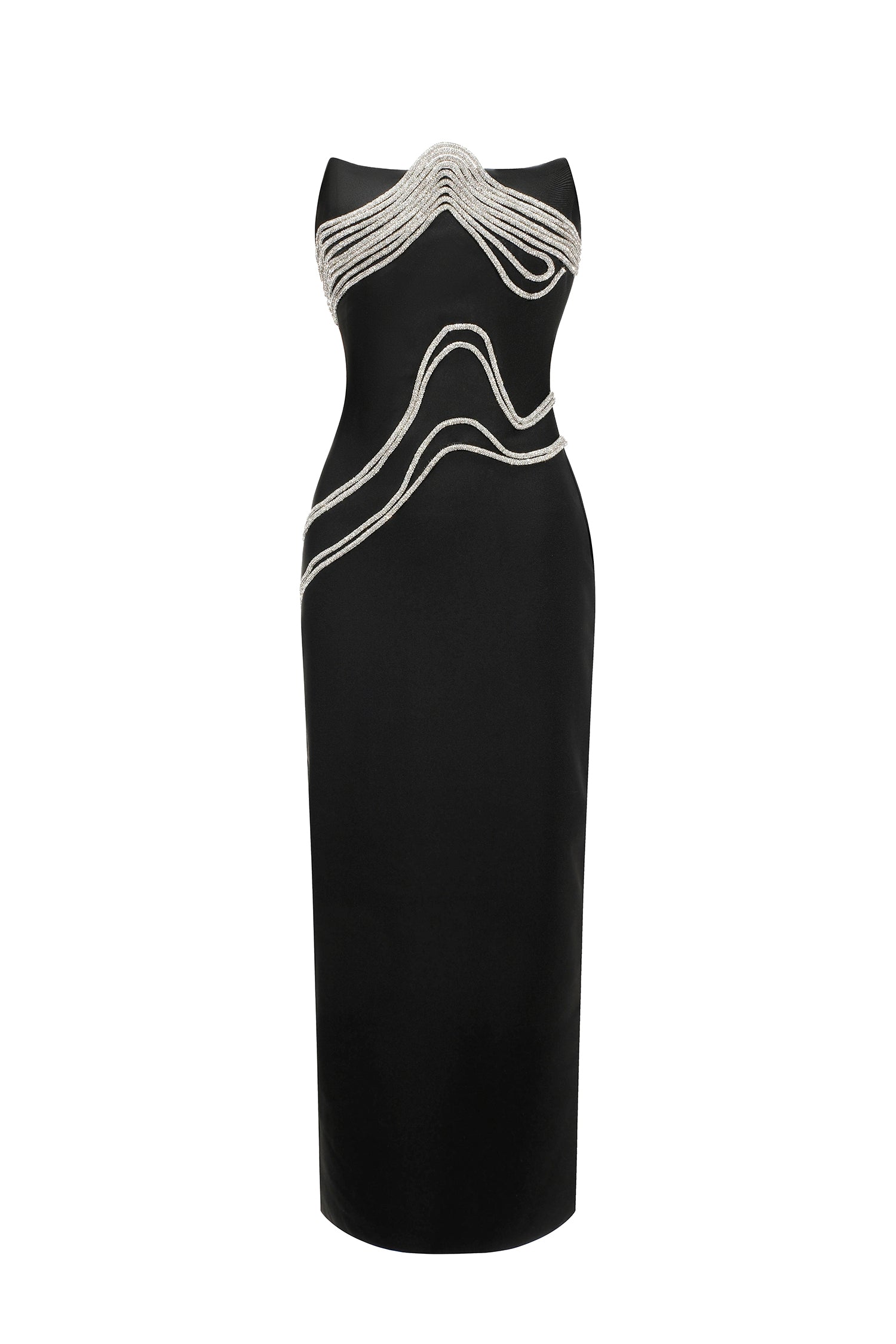 Oga Sleeveless Diamond Bandage Maxi Dress