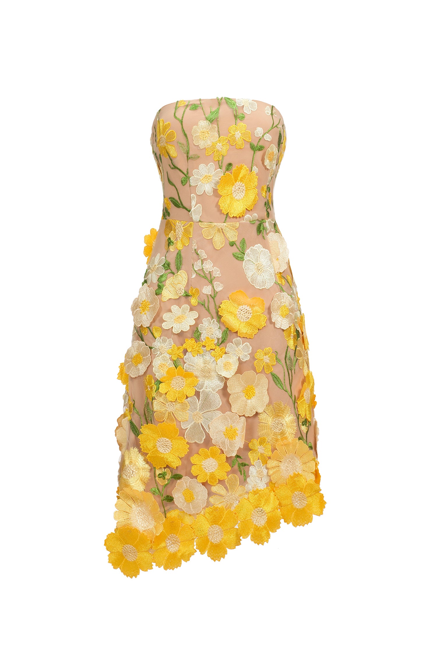 Kimmi Sleeveless Flowers Mini Dress