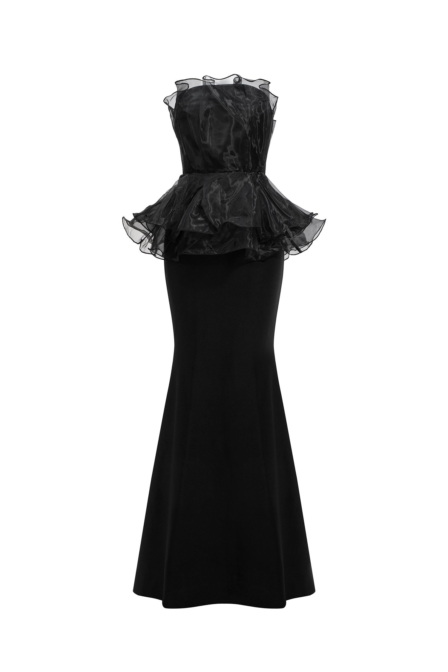 Oria Sleeveless Fishtail Bandage Maxi Dress