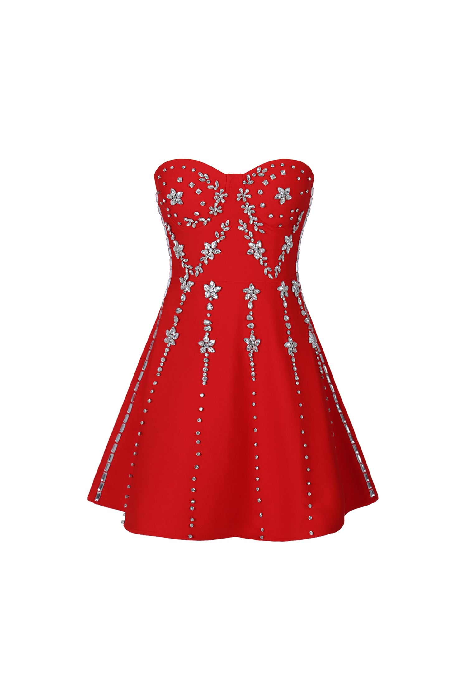 Hoshi Strapless Diamond Bandage Mini Dress