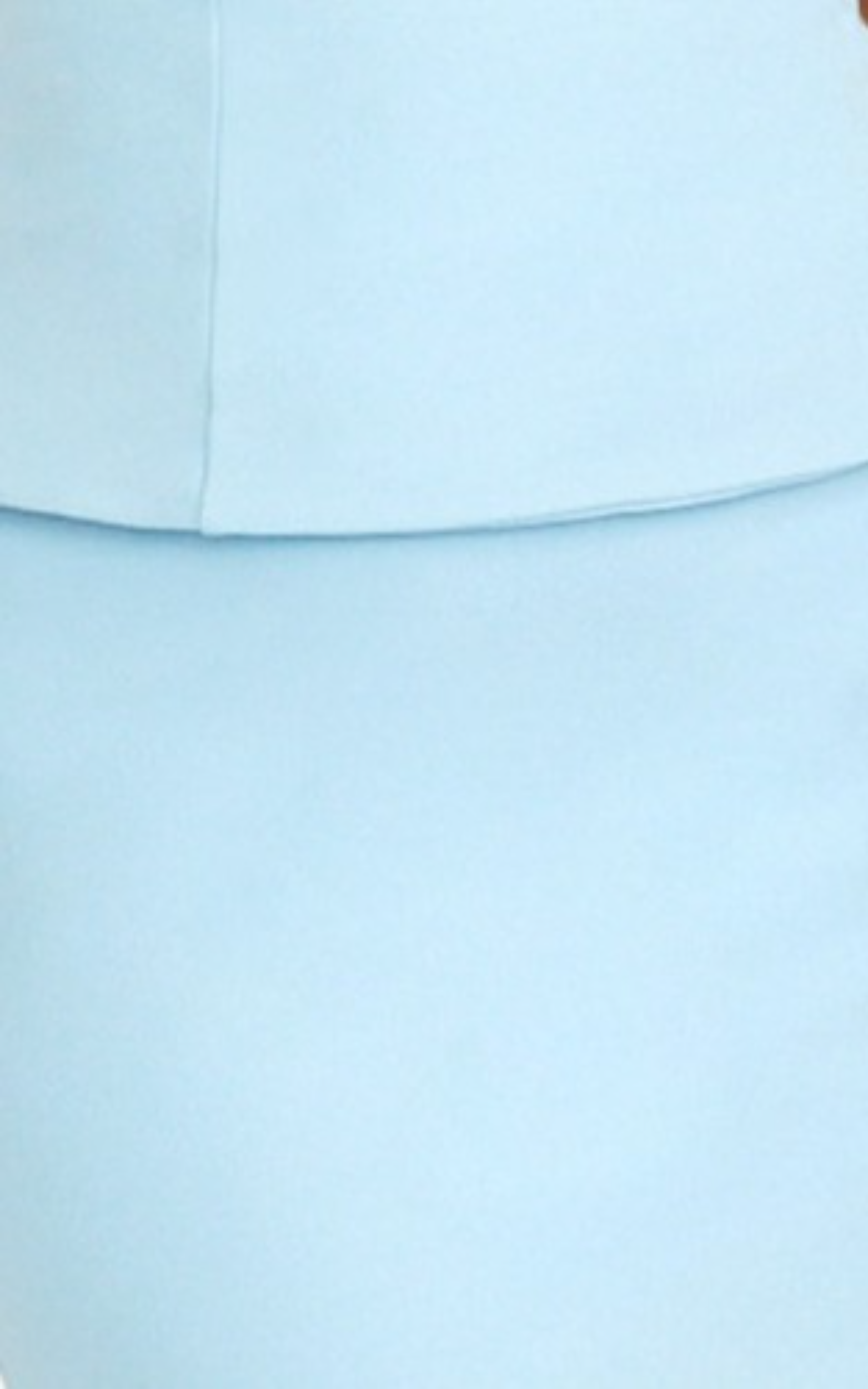 Anya Two Piece Top and Skirt Set - Strapless Fit And Flare Top And Maxi Skirt in Blue - View 5