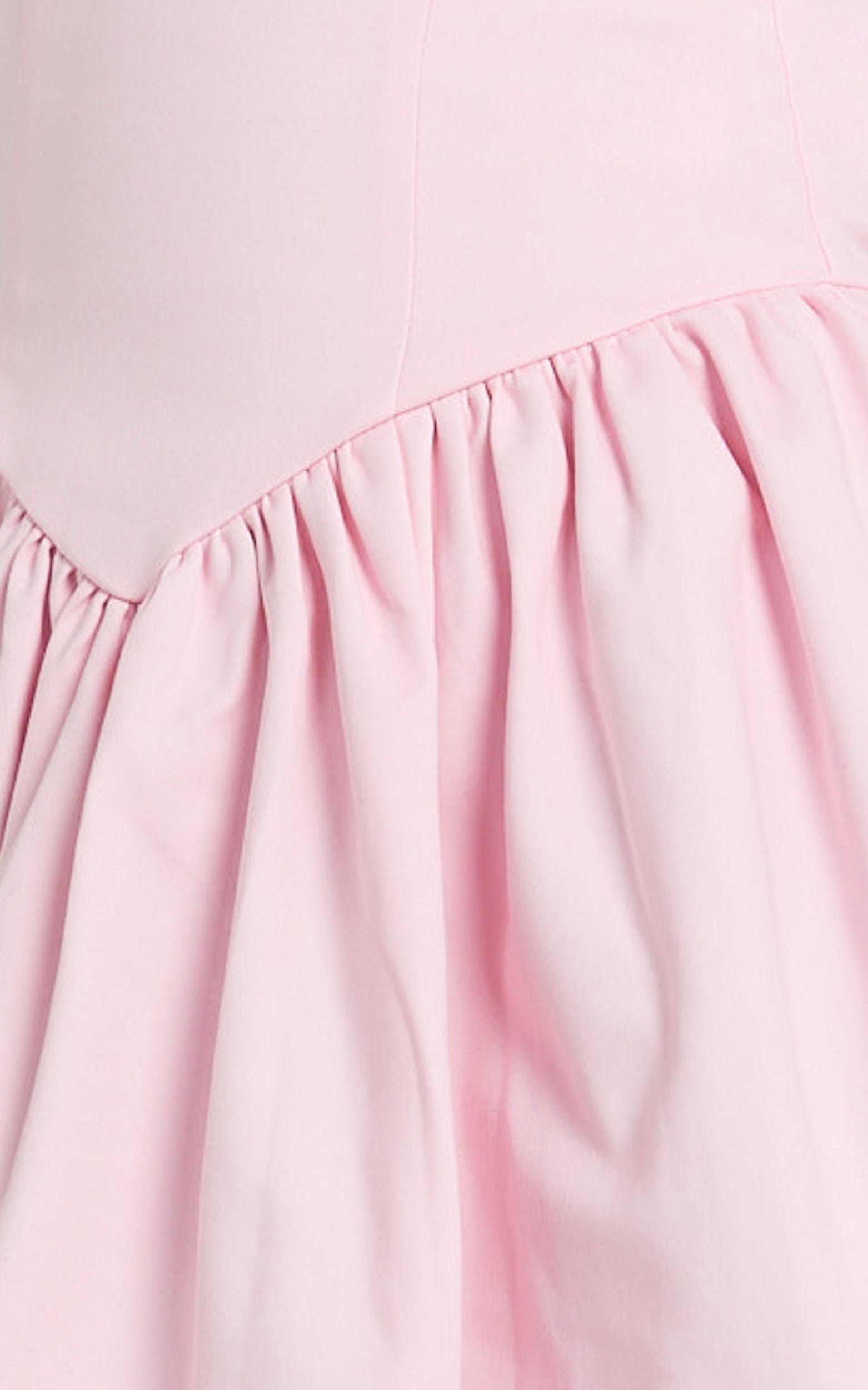 Helda Midi Dress - Halter Tie Neck Corset Panel Dress in Pink - View 7