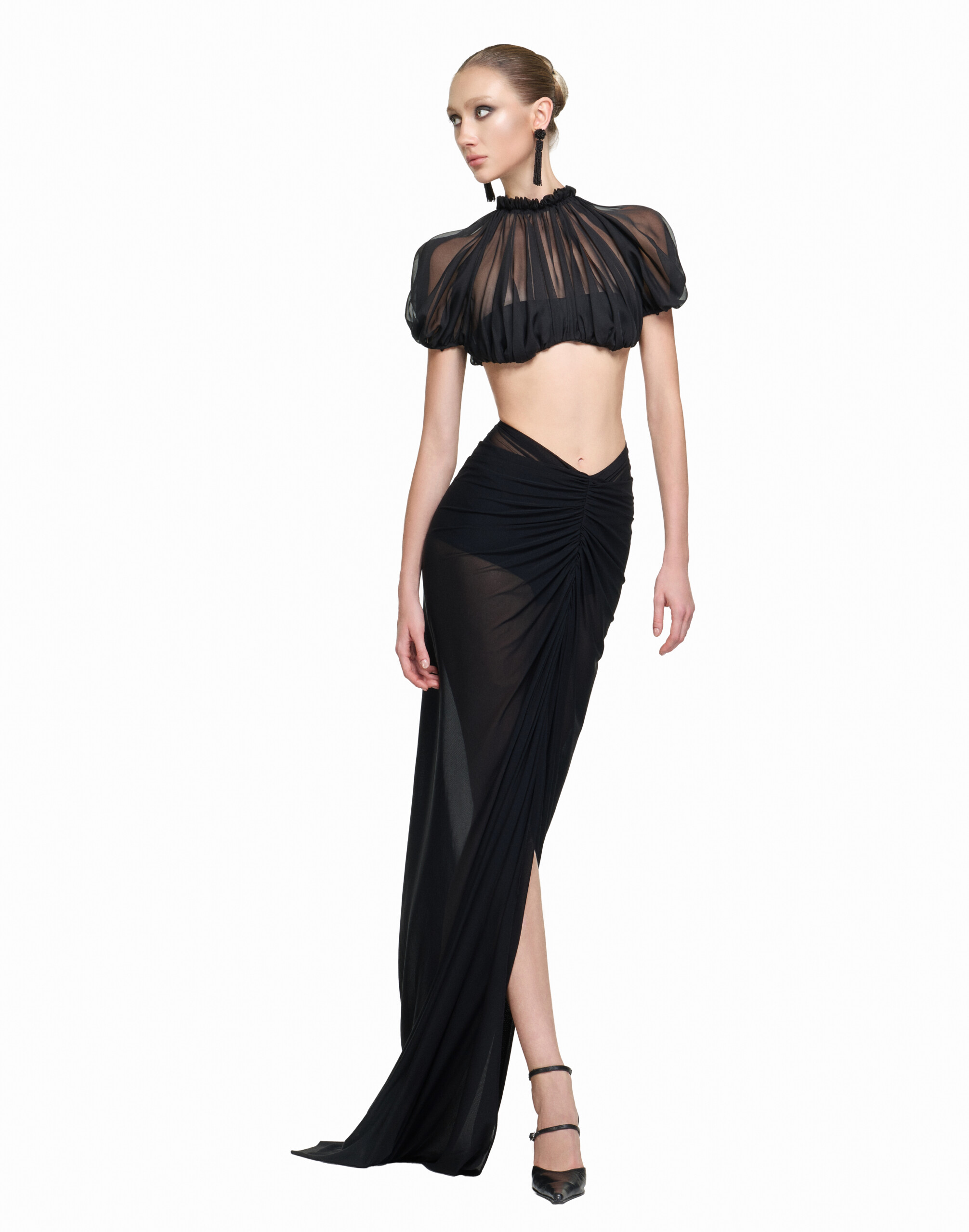SHADOW SKIRT (BLACK) - 5