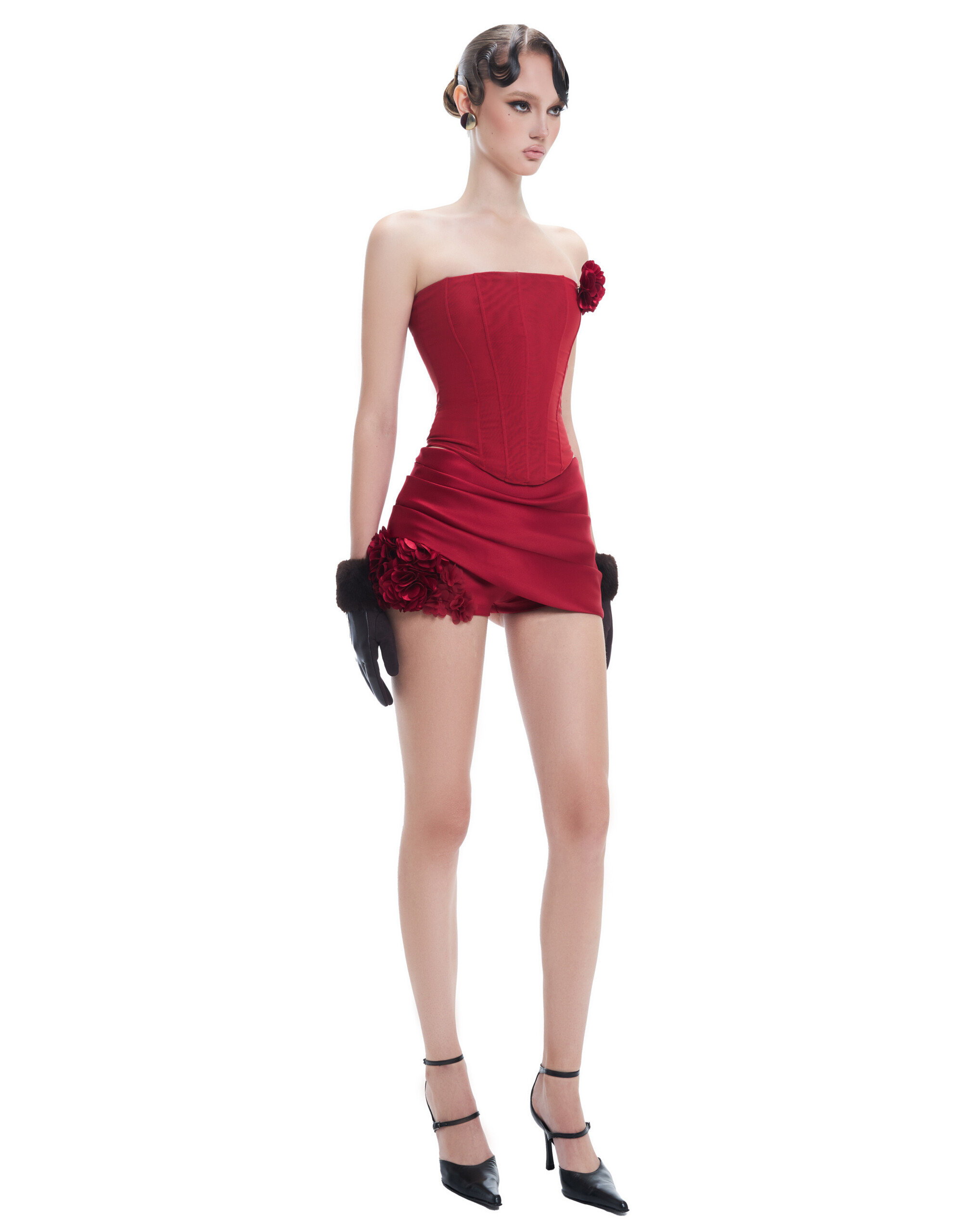 ROSE SKIRT ( RED ) - 4