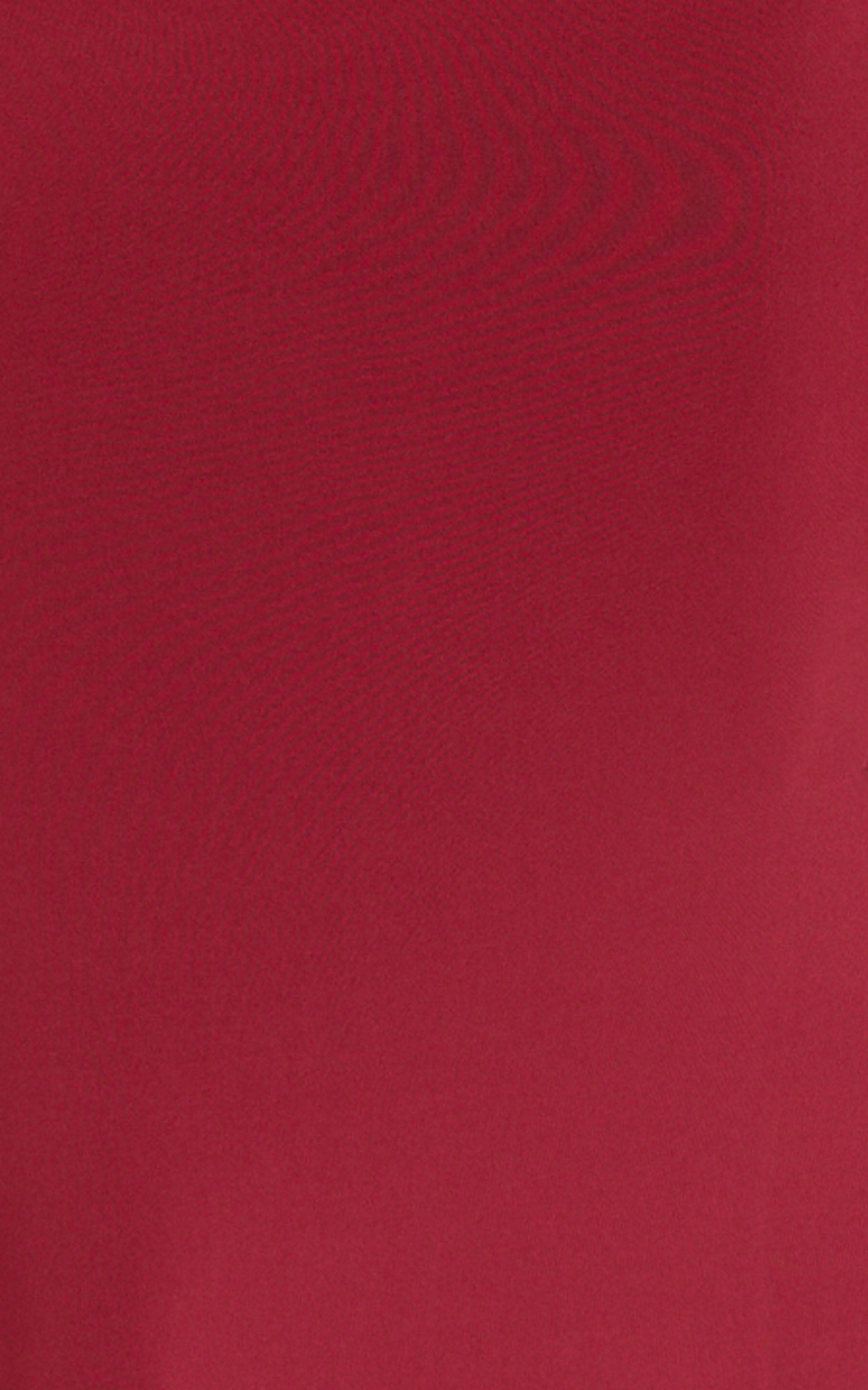 Lizzy Maxi Dress - Backless Ruched Bodycon Dress in Wine - View 7