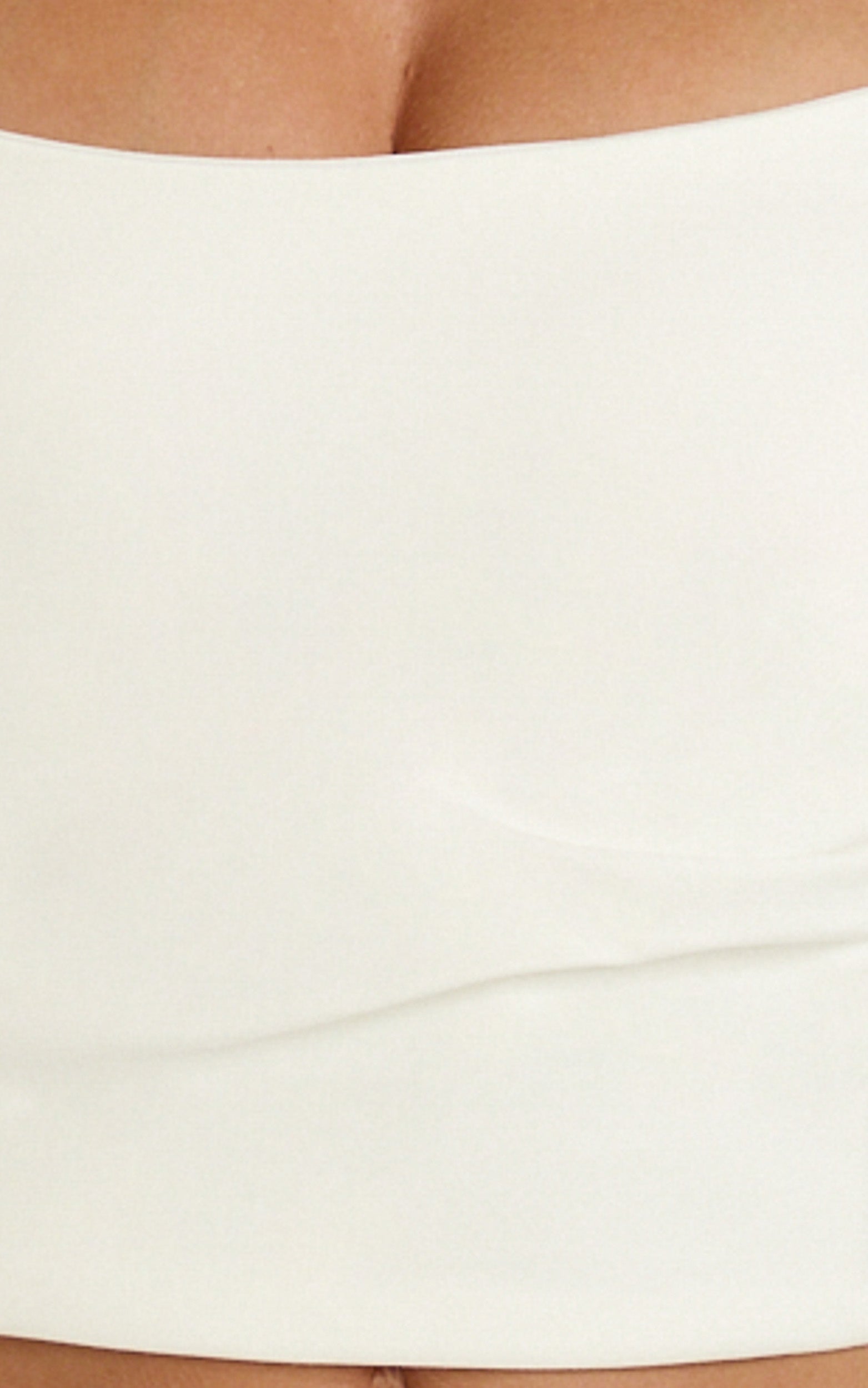 Pietra Top - Strapless Structured Top in White - View 6