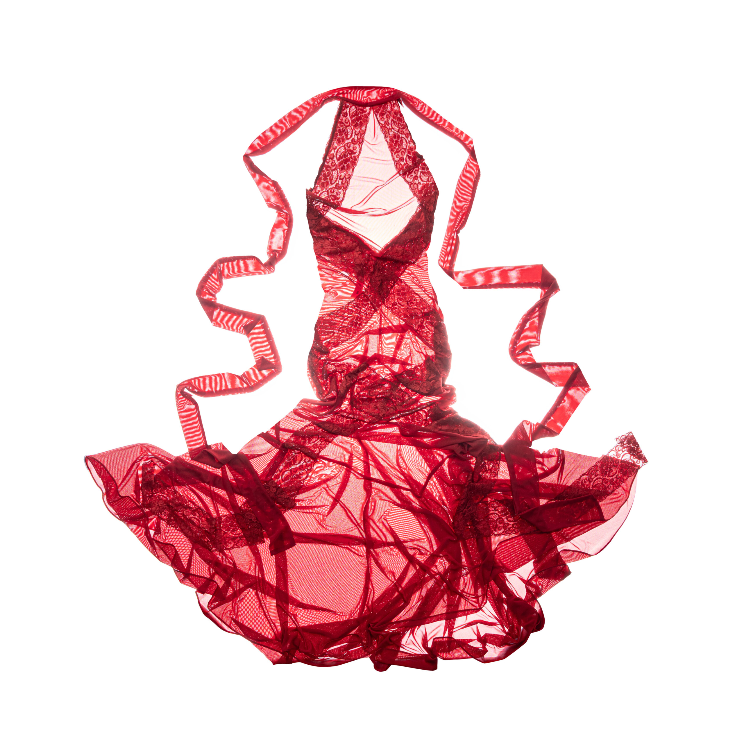 SLICK DRESS ( RED ) - 5