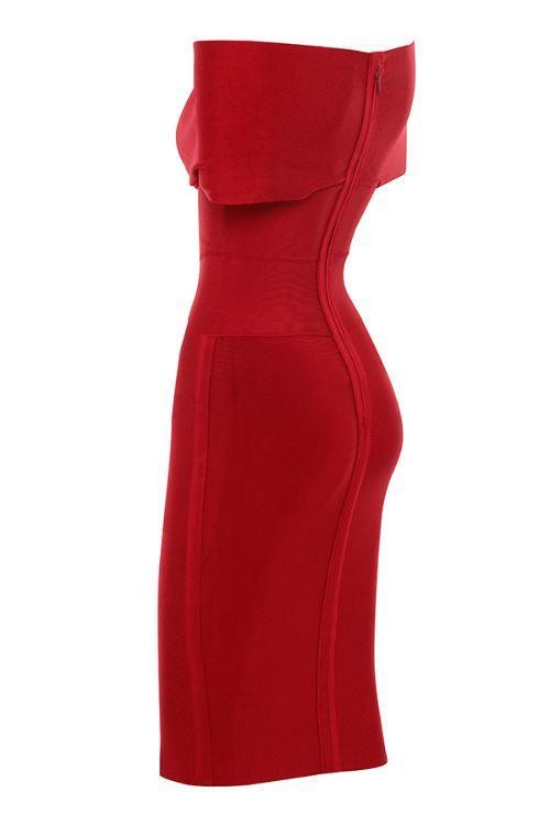 Marta Dress - Red - Bellabarnett
