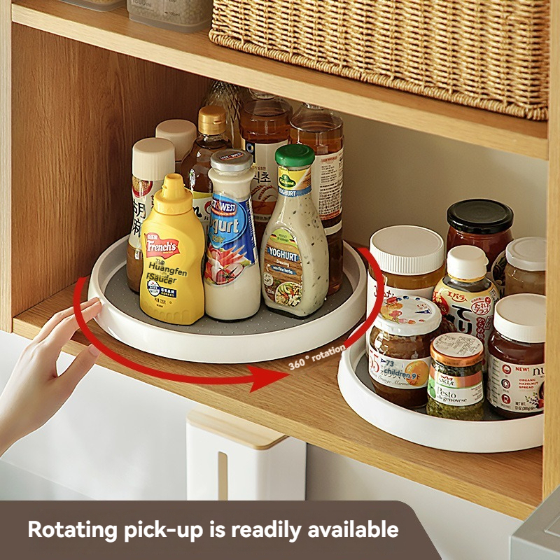 Rotating Seasoning Rack Home Kitchen Multi-Functional Seasoning Rack Turntable Tabletop Seasoning Bottle Storage Storage Rack