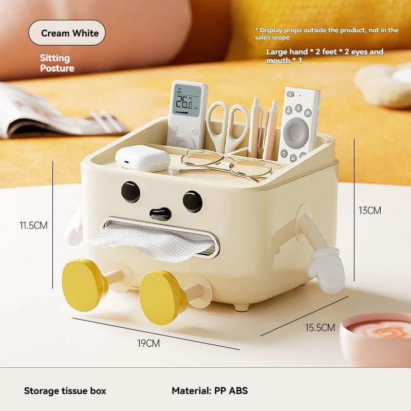 Desktop Tissue Box, Simple High-End Large-Capacity Living Room Coffee 