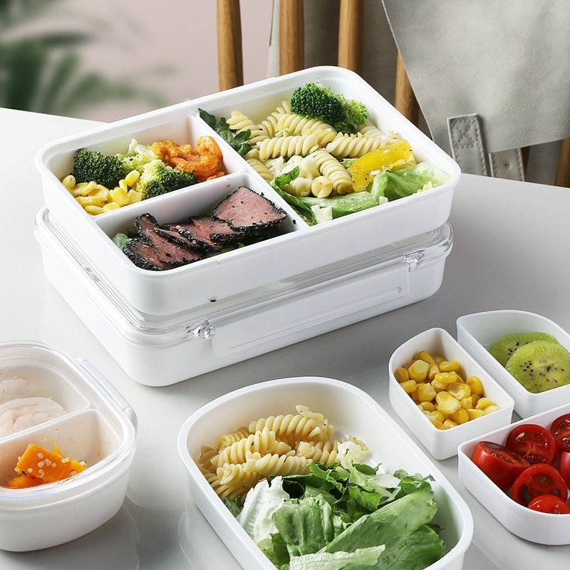 The Lunch Box Can Be Put Into The Microwave Oven, Lunch Box For Office Workers, Compartmented Crisper Box, Food-Grade Sealed Insulated Box, Lunch Box