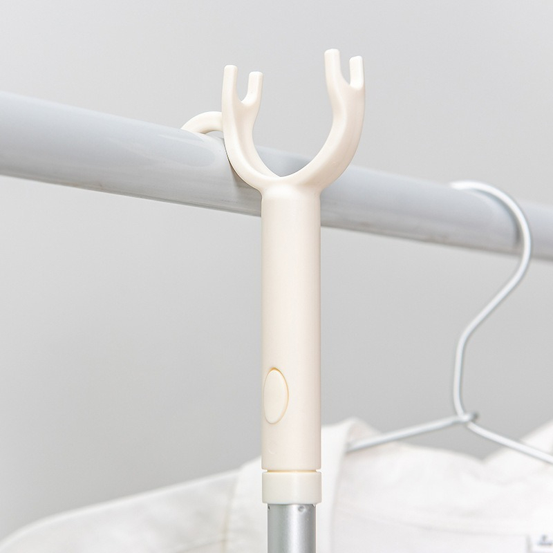 Household Clothes Pole Telescopic Clothes Drying Pole Clothes Picking Pole Clothes Fork Pole Clothes Drying Telescopic Pole Clothes Drying Fork Clothes Drying Rack