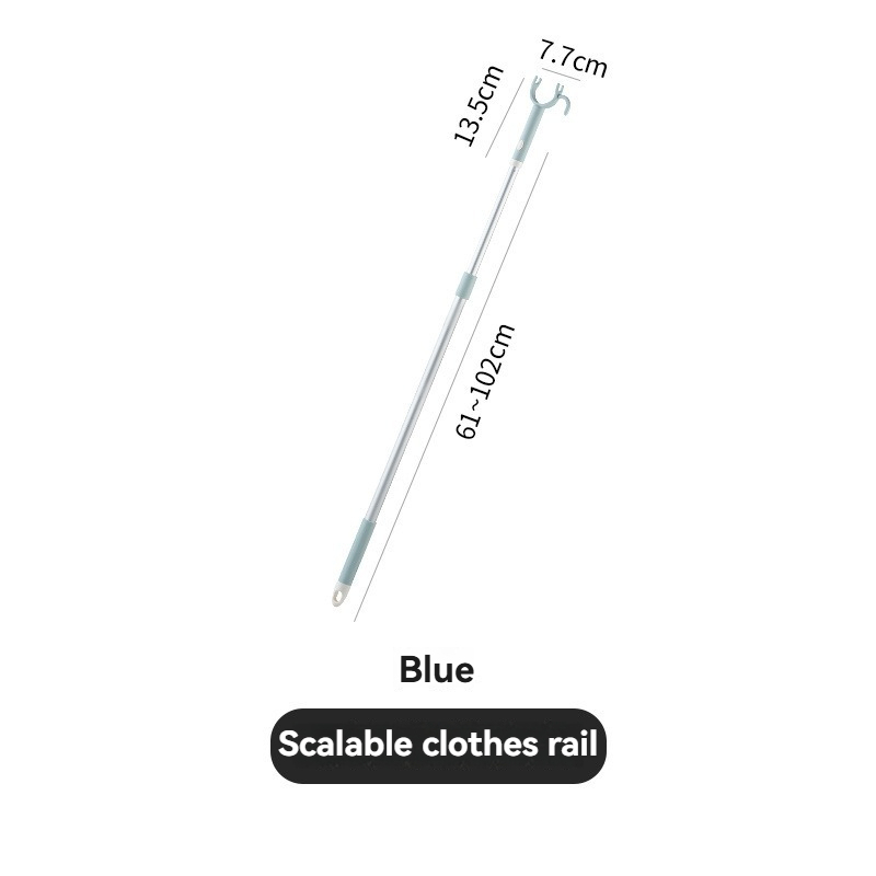 Household Clothes Pole Telescopic Clothes Drying Pole Clothes Picking Pole Clothes Fork Pole Clothes Drying Telescopic Pole Clothes Drying Fork Clothes Drying Rack