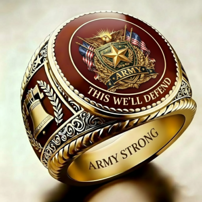 Heritage Army Emblem Ring