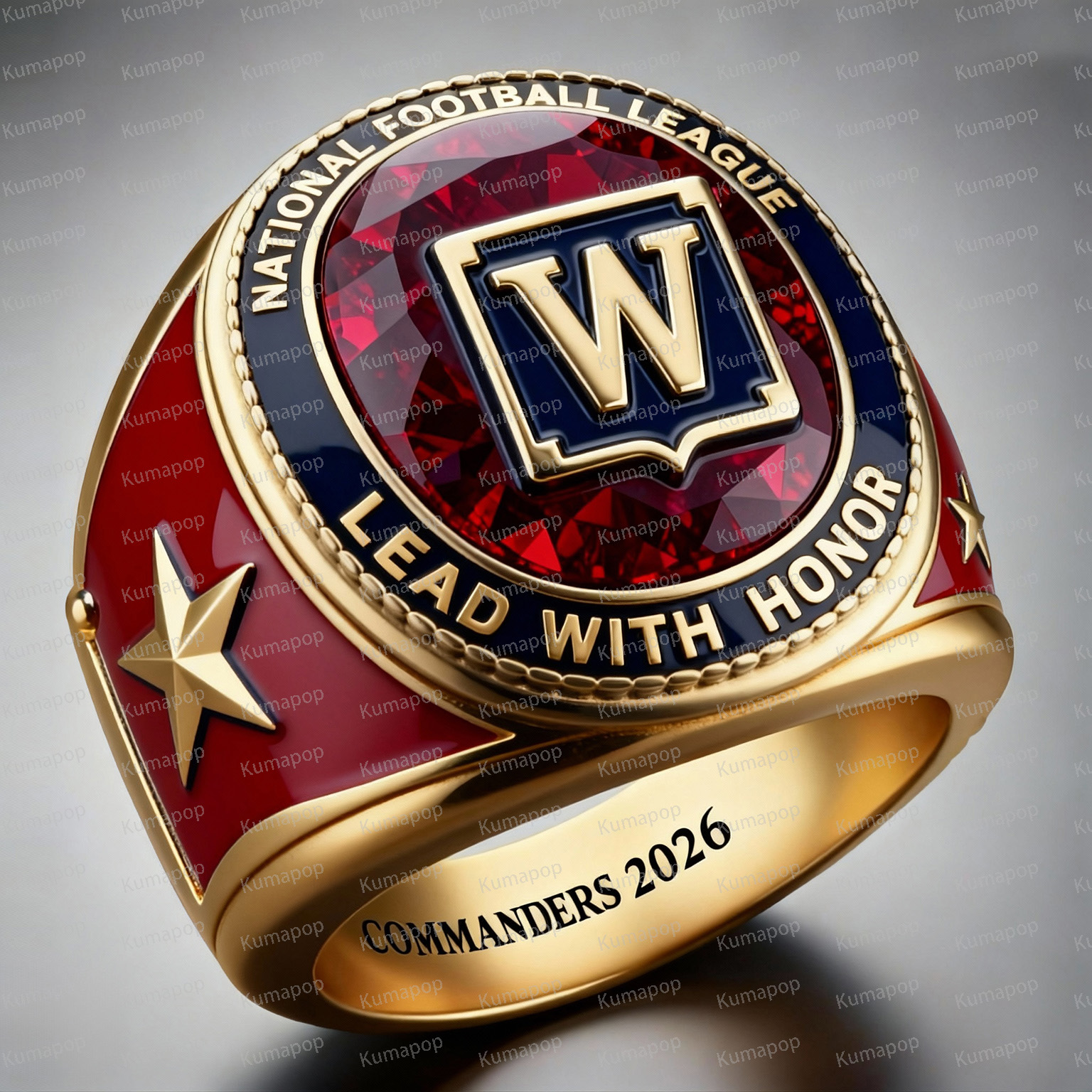 WAS GOLD-HELM Commanders Exclusive Custom Luxury Ring