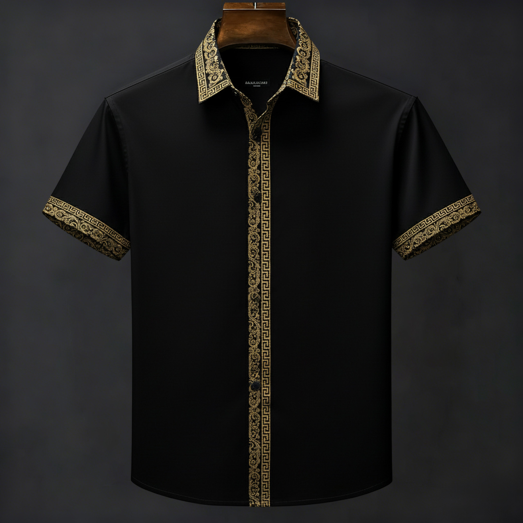 Luxury Vintage Artistic Graphic Casual Men Shirt