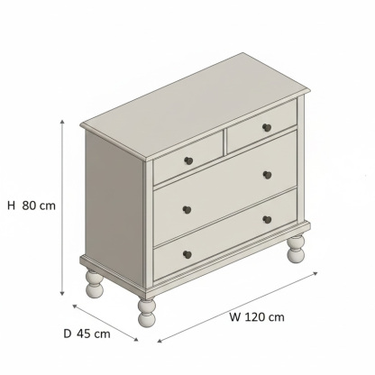 Bohemian Hand-Painted Floral Pink Wood Three Drawer Storage Accent Locker