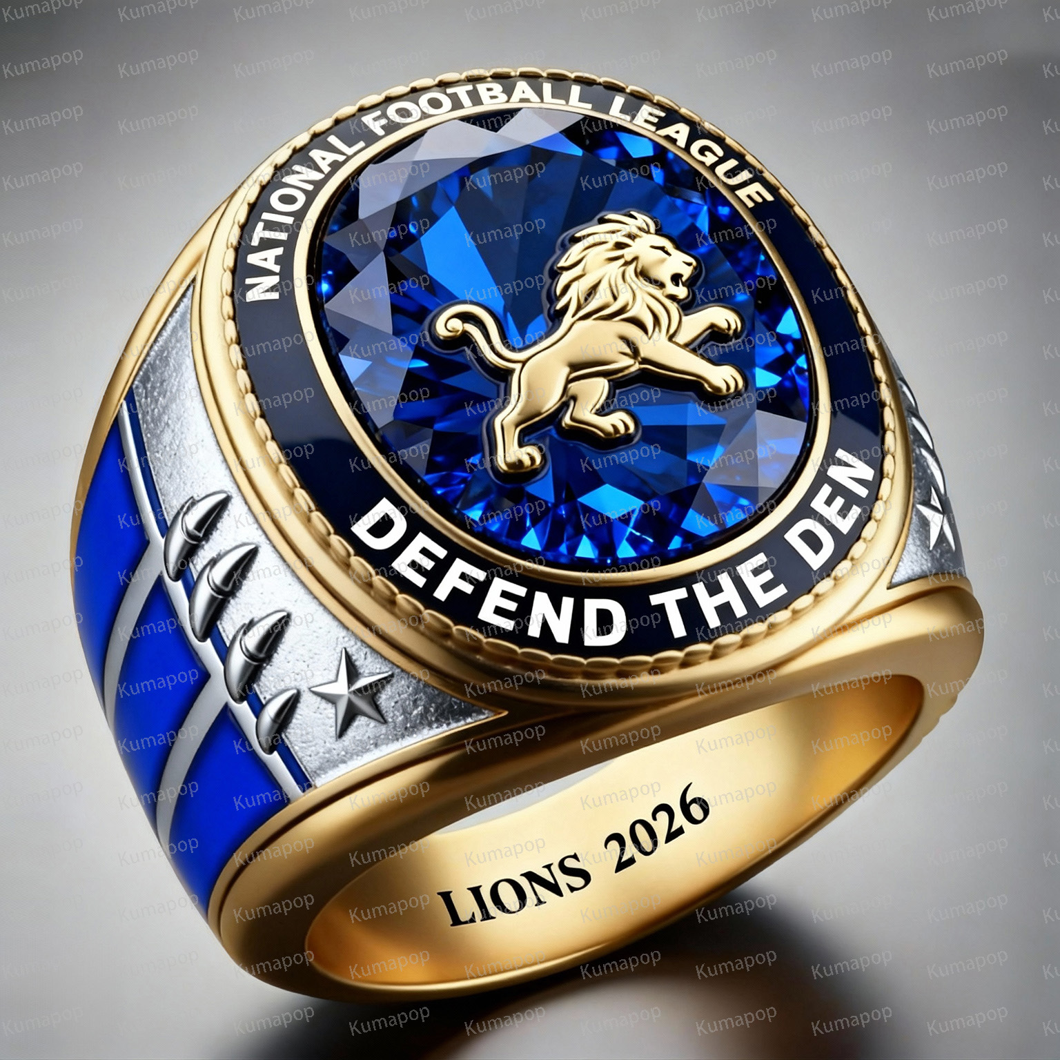DET LION-FANG Lions Exclusive Custom Luxury Ring