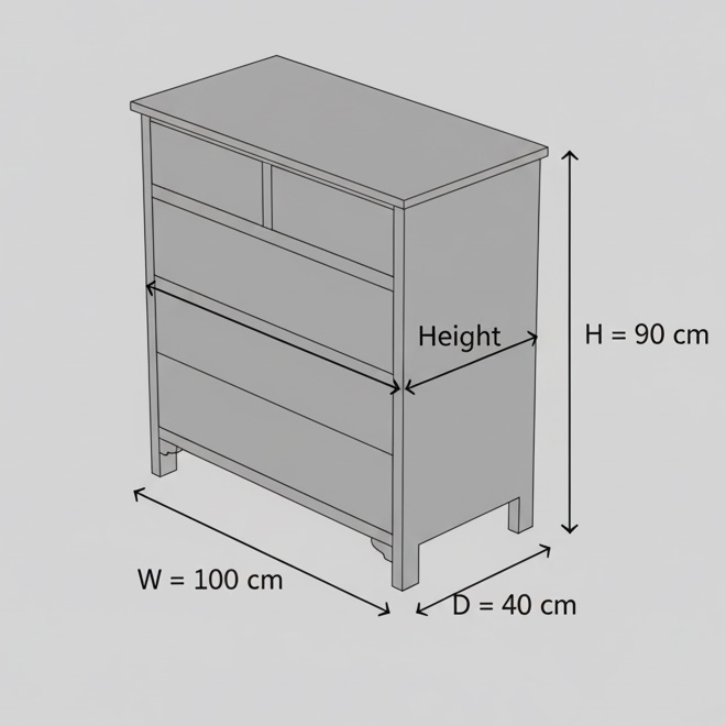 Bohemian Hand-Painted Floral Pattern Wood Storage Accent Locker