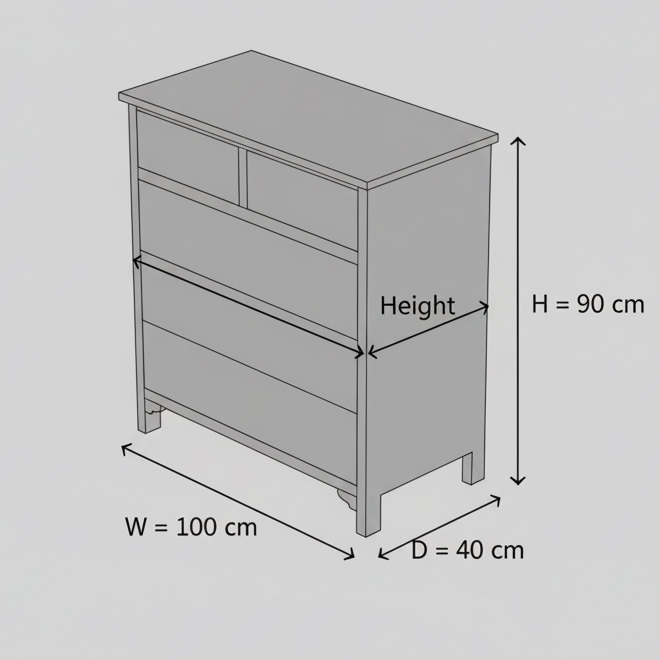 Bohemian Hand-Painted Floral Pattern Wood Storage Accent Locker