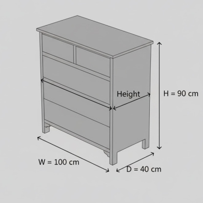 Bohemian Hand-Painted Floral Pattern Wood Storage Accent Locker