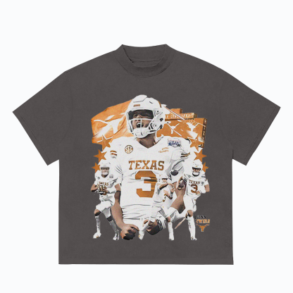 Texas - Themed Football Graphic T - shirt