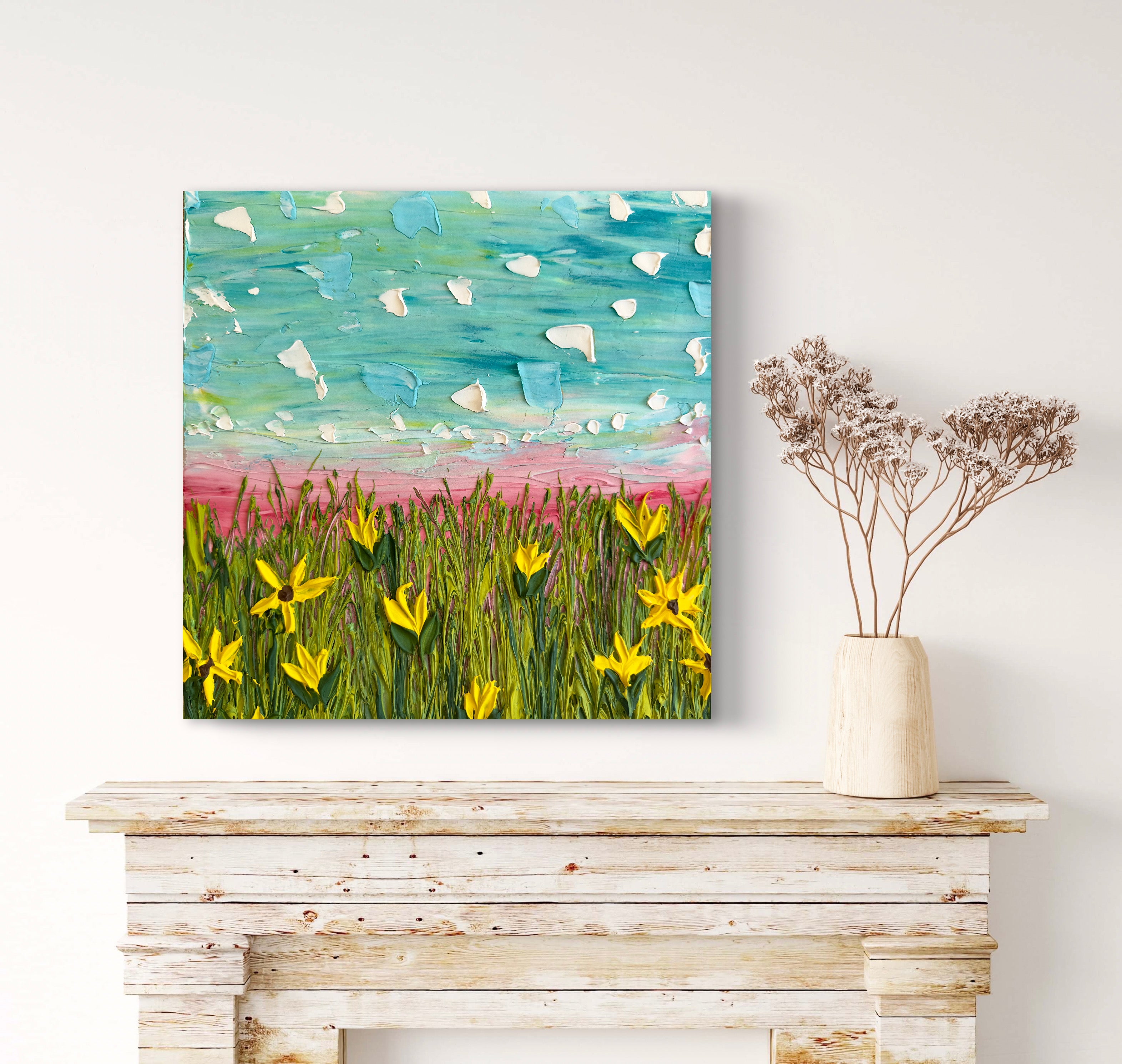 Blue Skies, Golden Blooms