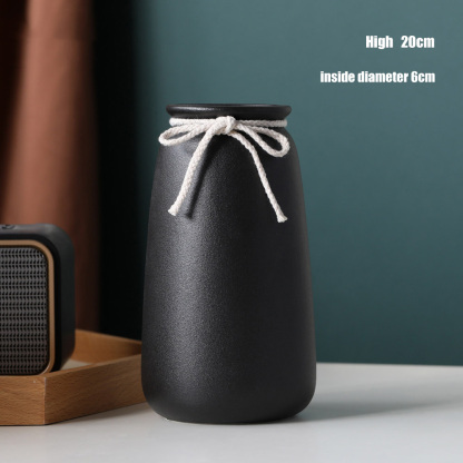 Minimalist Matte White Ceramic Flower Arrangement Home Decor Tall Vase