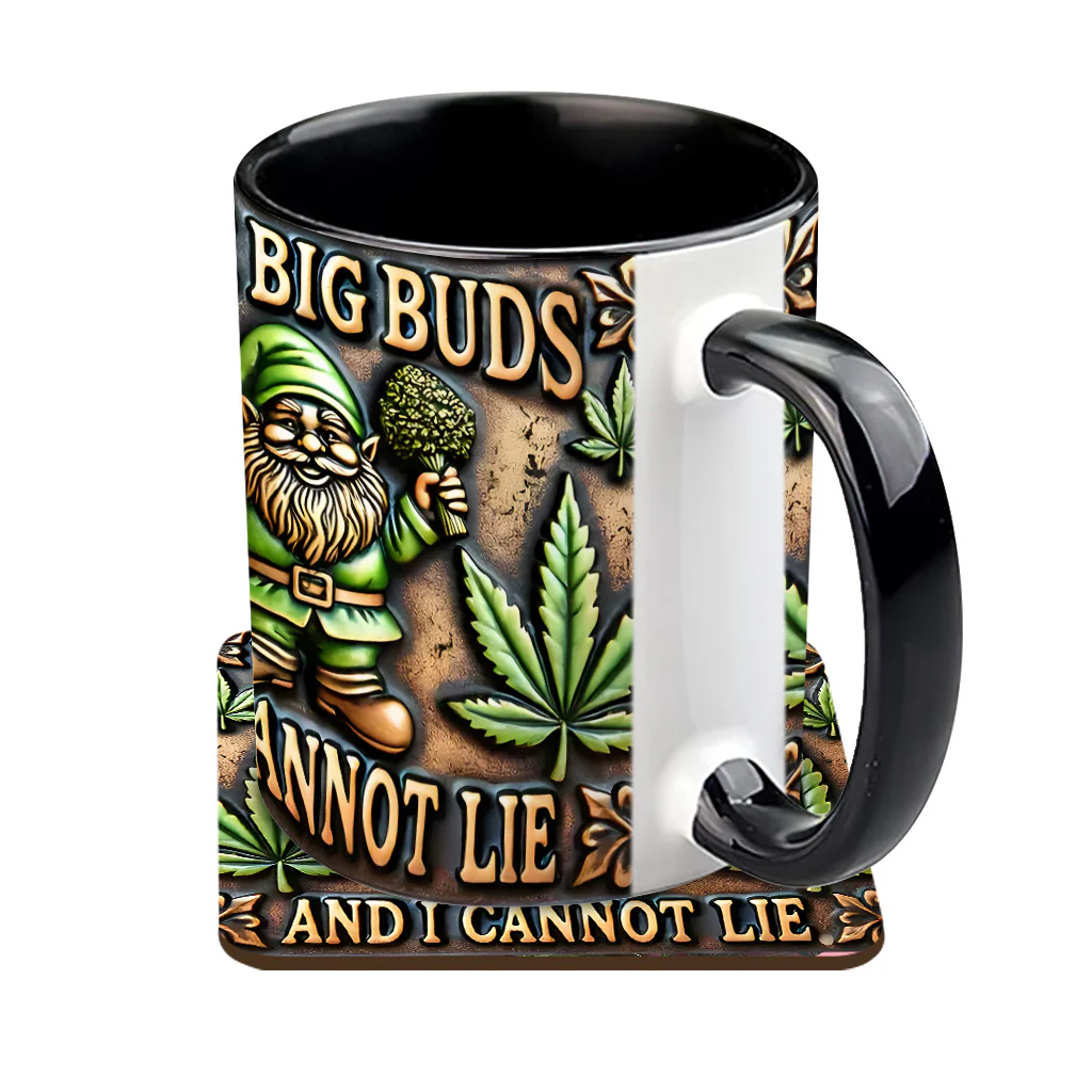 Humorous Garden Gnome 3D Embossed Personalized Ceramic Coffee Mug