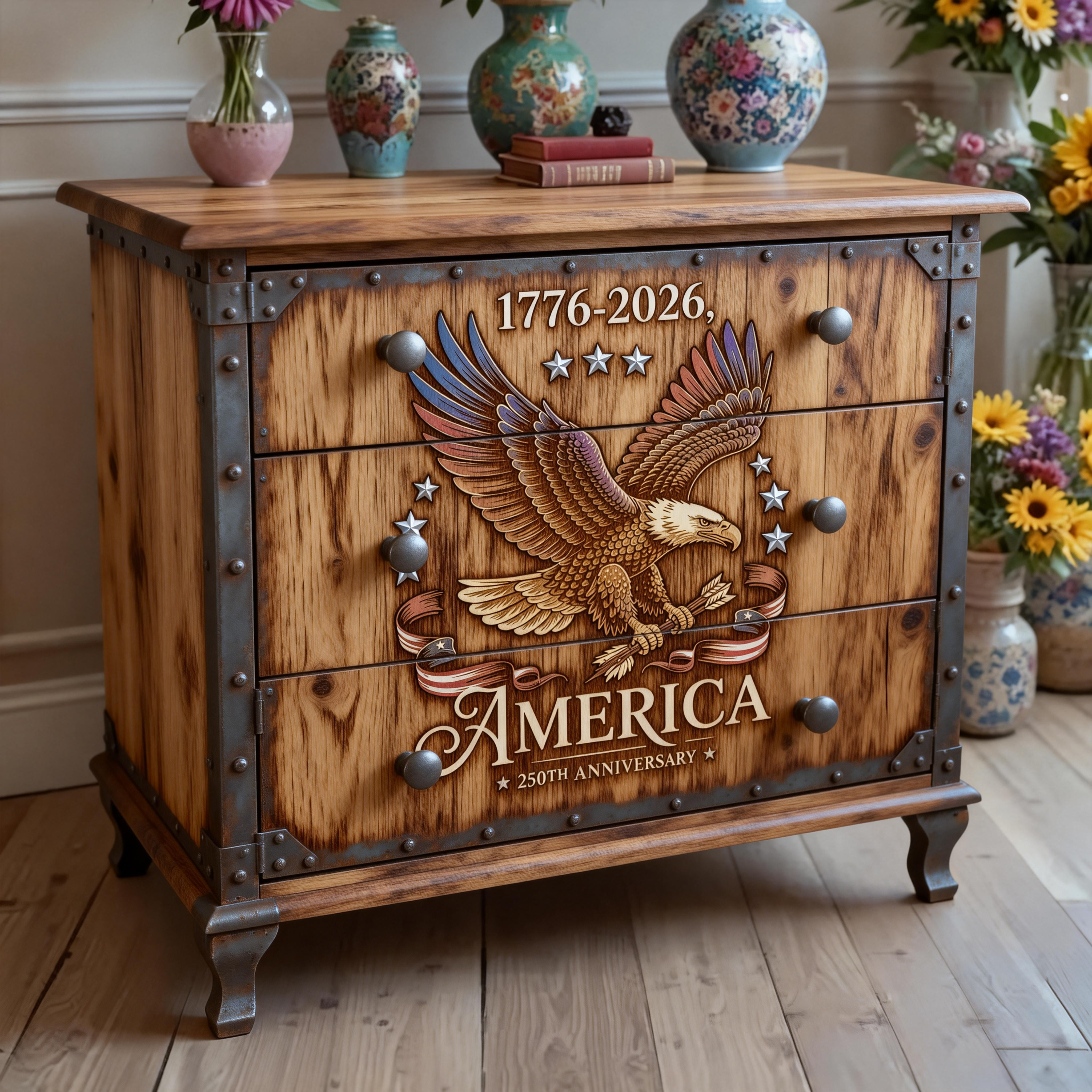 [Copy]Classical Christian Divine Jesus And Lamb Pattern Wooden Art Locker