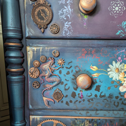 Victorian Gothic Mystic Garden Mixed Media Aesthetic Entryway Locker