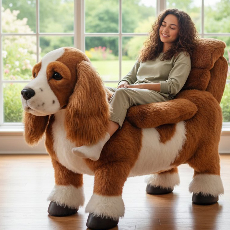 Oversized Soft Dog Shaped Animal Lazy Sofa
