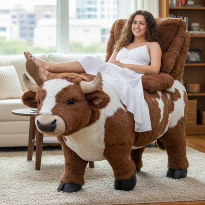 Giant Plush Basset Hound Dog Recliner Chair