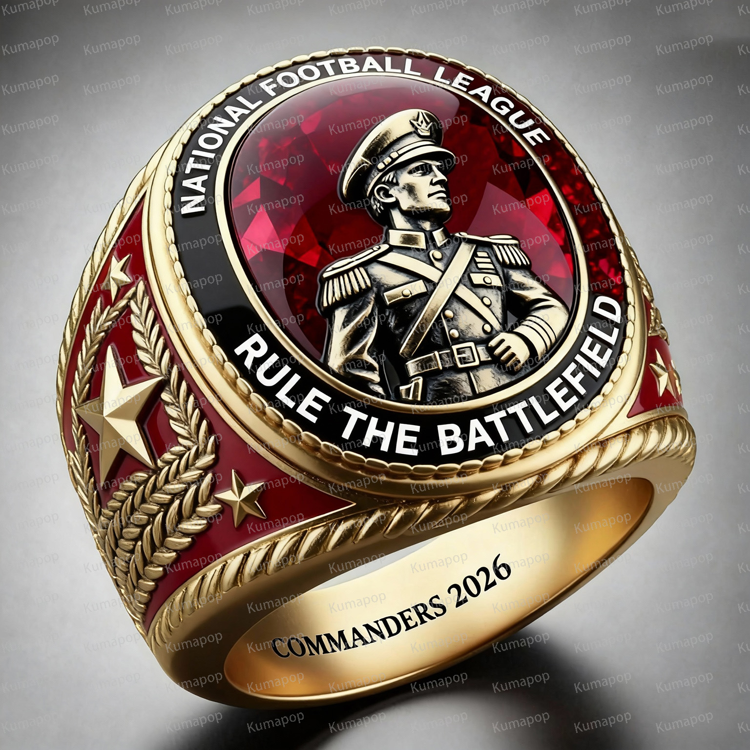 WAS GOLD-HELM Commanders Exclusive Custom Luxury Ring