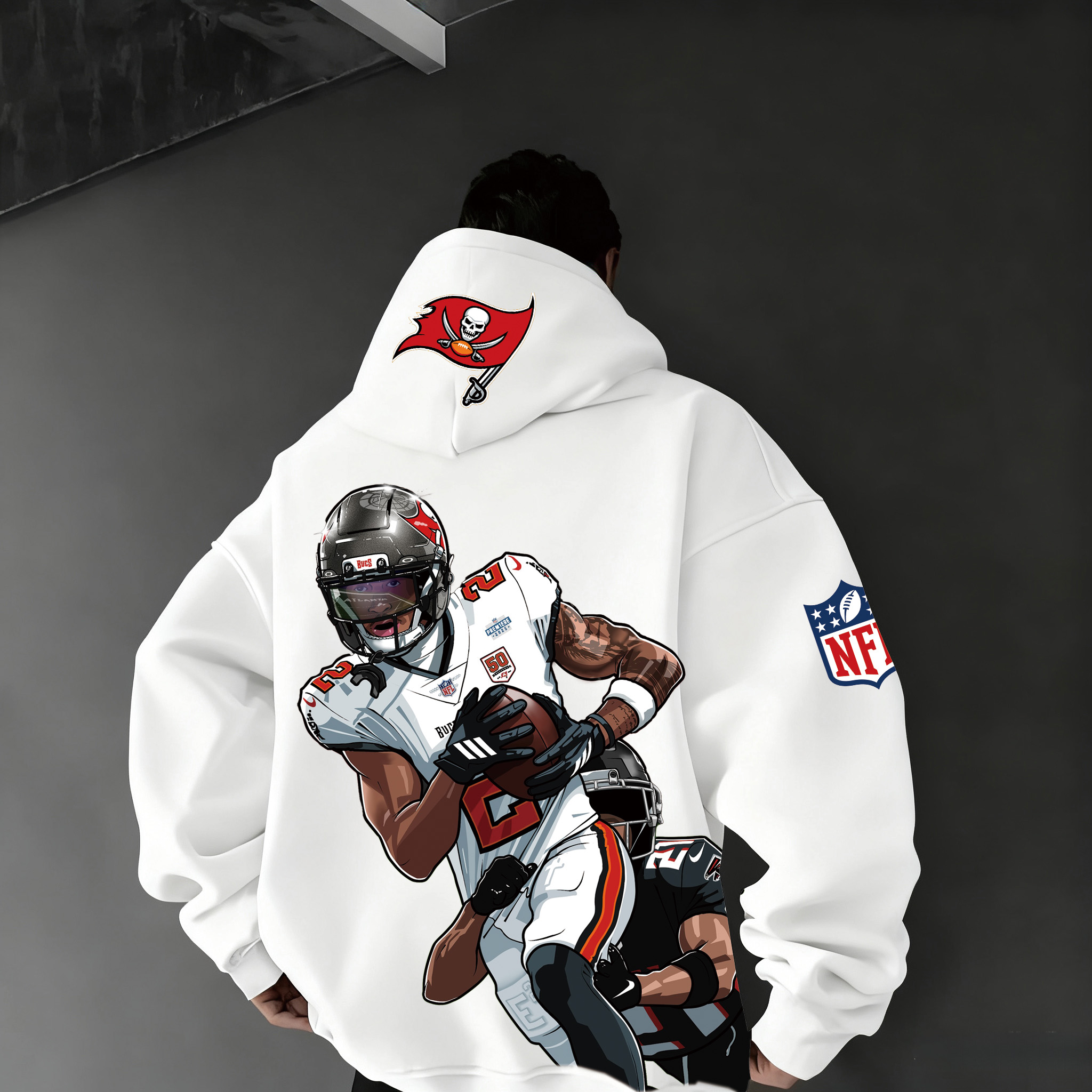 Illustrated NFL Running Back Buccaneers Team Hoodie
