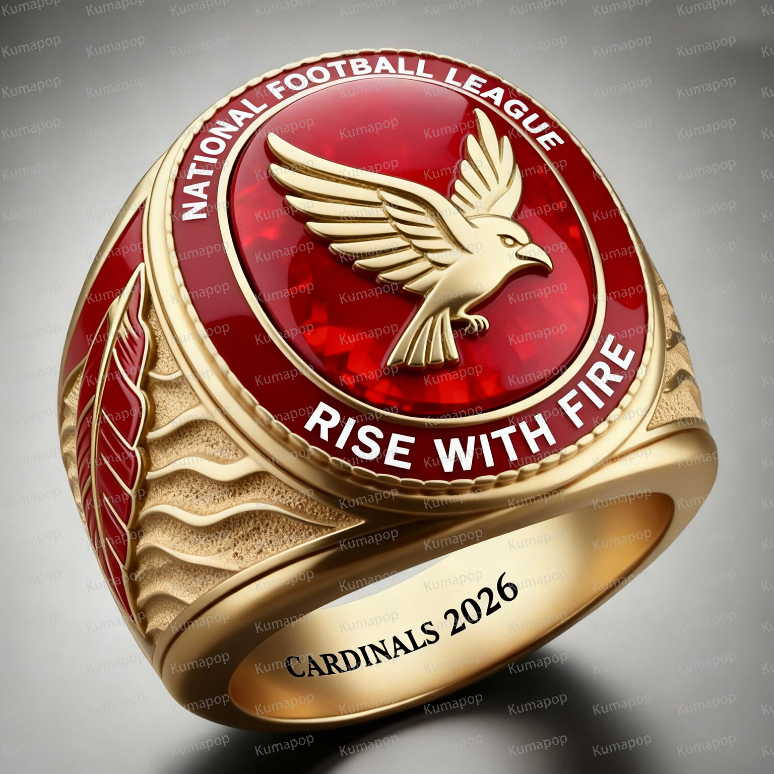 ARI CARDINAL-FIRE Cardinals Exclusive Custom Luxury Ring