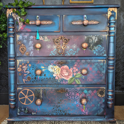Victorian Gothic Mystic Garden Mixed Media Aesthetic Entryway Locker