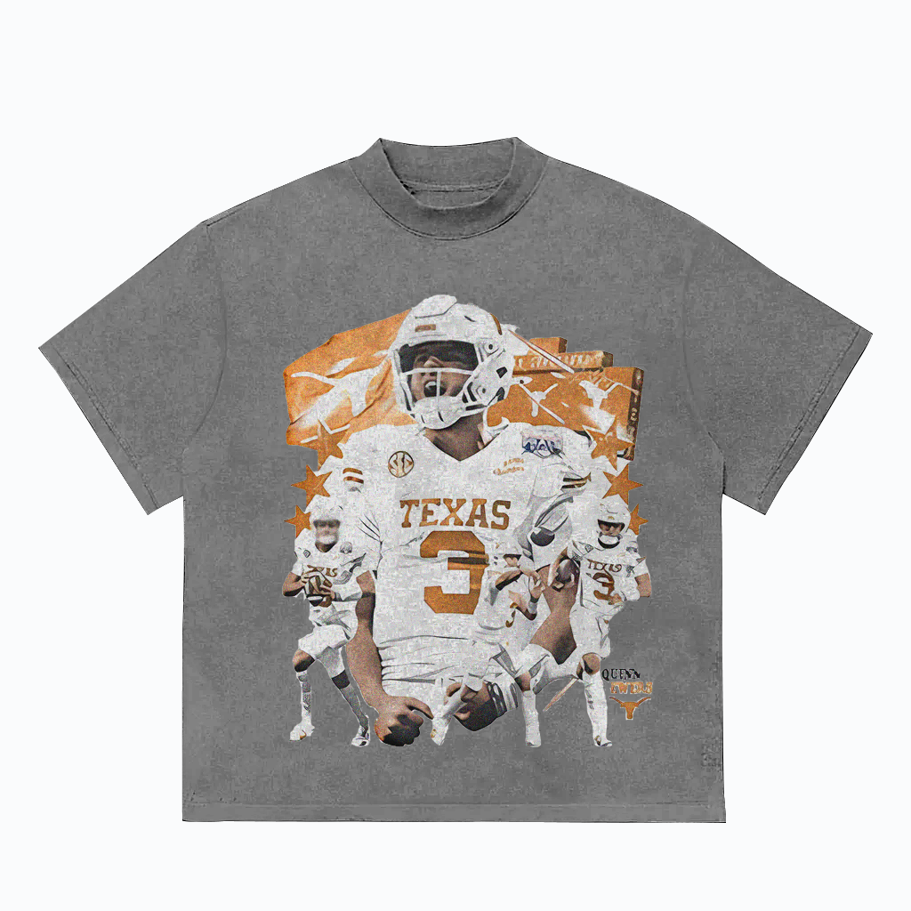Texas - Themed Football Graphic T - shirt