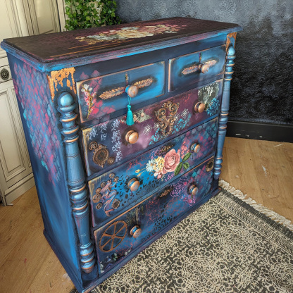 Victorian Gothic Mystic Garden Mixed Media Aesthetic Entryway Locker