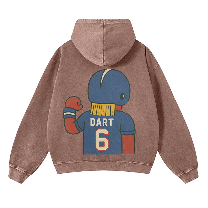 "New York cartoon hooded zipper hoodie"