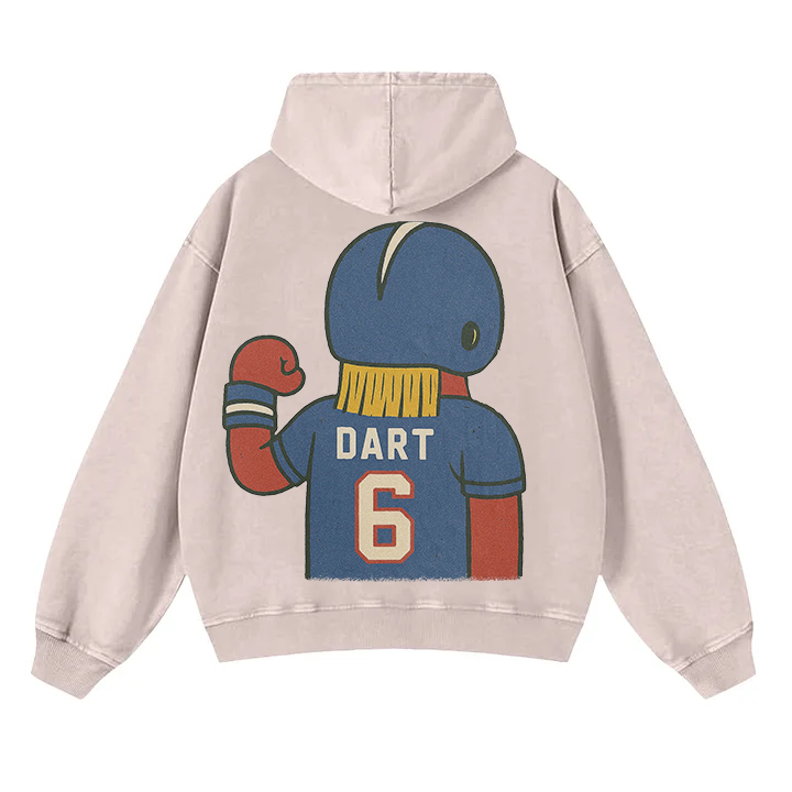 "New York cartoon hooded zipper hoodie"