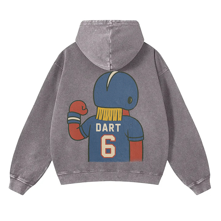 "New York cartoon hooded zipper hoodie"