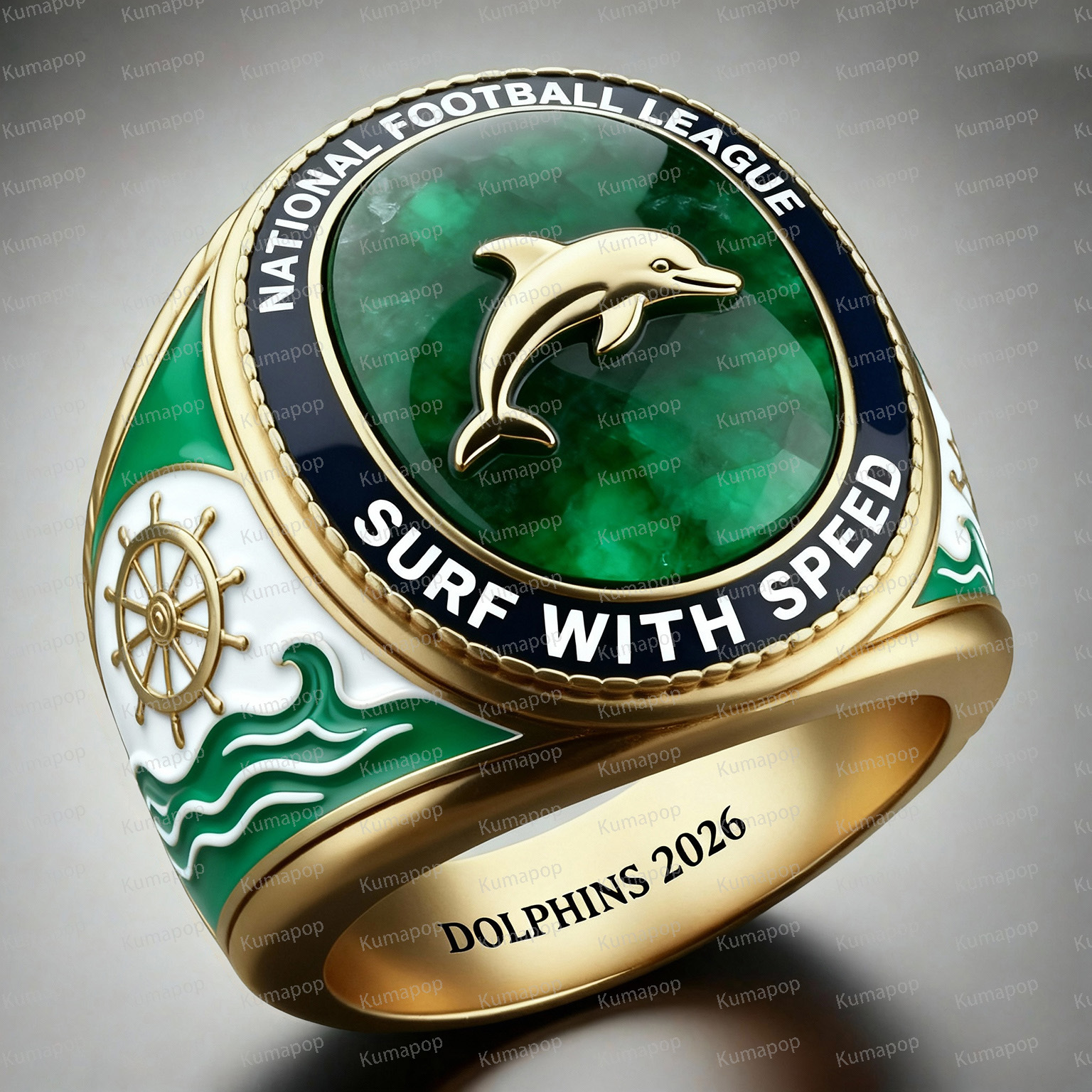 MIA DEEP-SEA Dolphins Exclusive Custom Luxury Ring