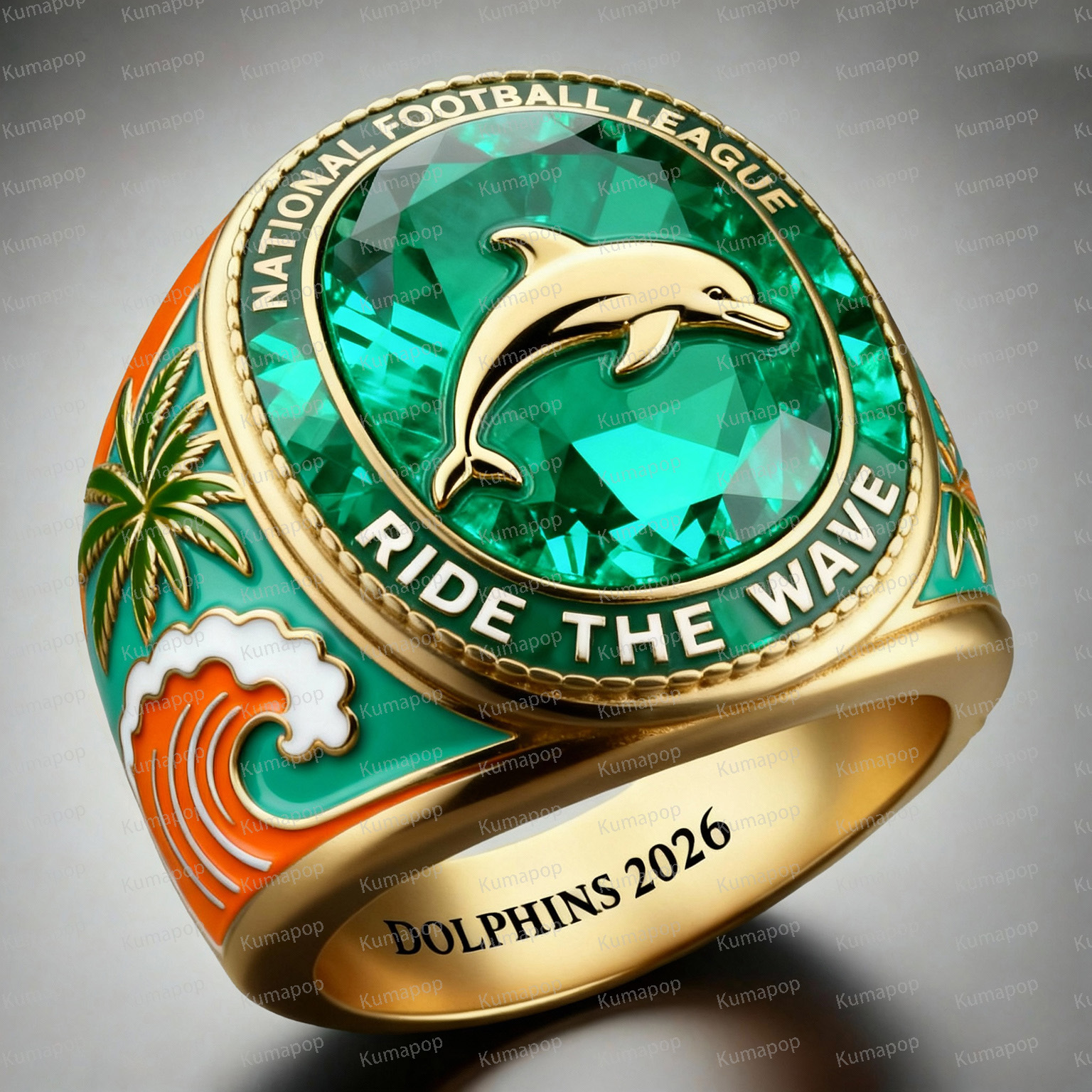 MIA DEEP-SEA Dolphins Exclusive Custom Luxury Ring