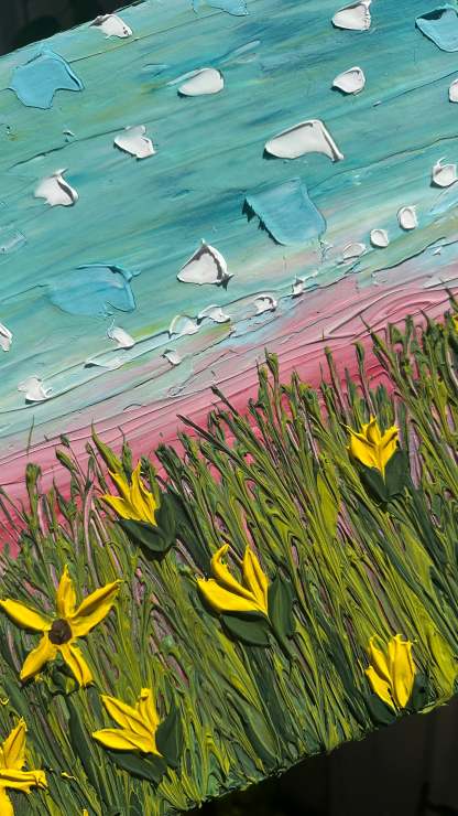 Blue Skies, Golden Blooms