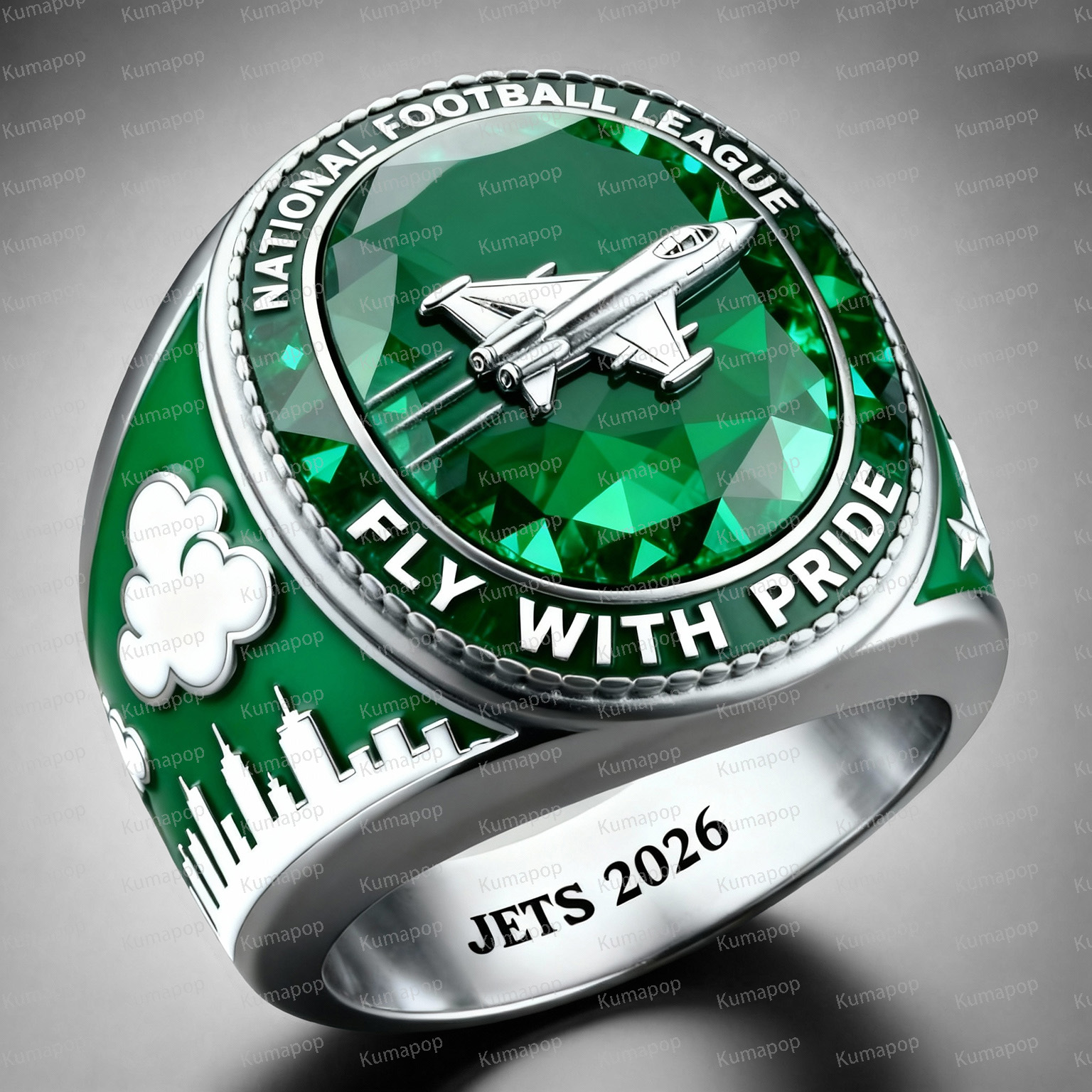 NYJ JET-STRIKE Jets Exclusive Custom Luxury Ring
