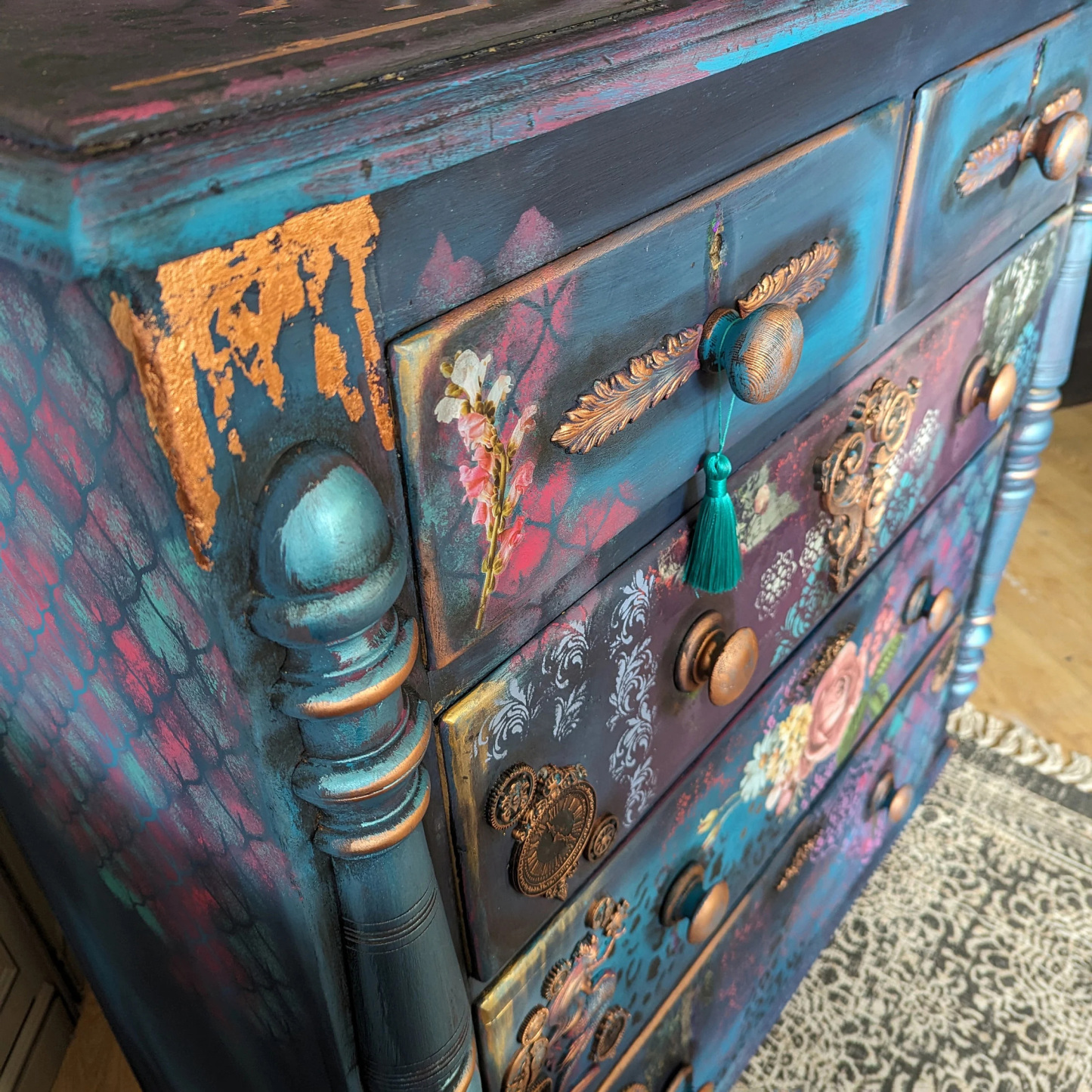 Victorian Gothic Mystic Garden Mixed Media Aesthetic Entryway Locker