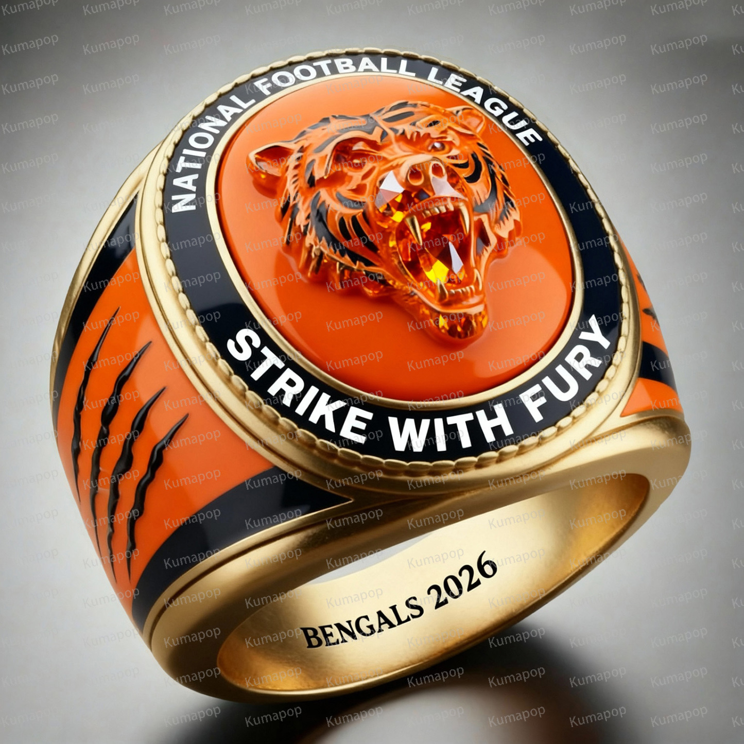 CIN TIGER-CLAW Bengals Exclusive Custom Luxury Ring